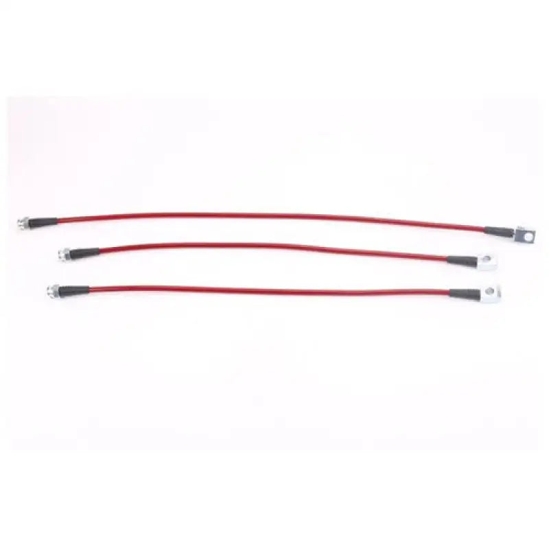 Power Stop 07-10 Jeep Wrangler (w/4in Lift) Front and Rear SS Brake Hose Kit - BH00225 psbbh00225