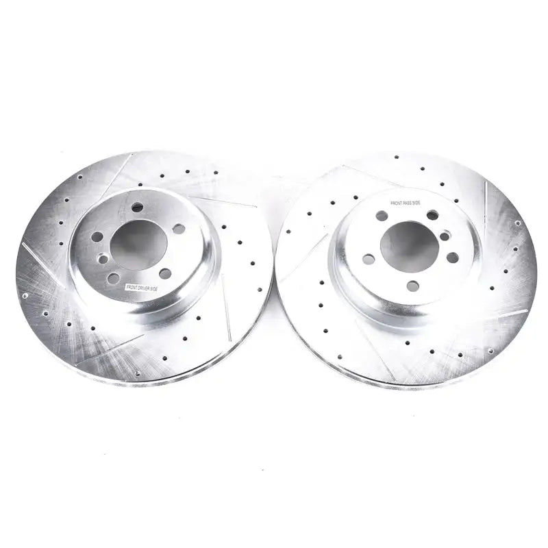 Power Stop 13-15 BMW 335i Front Evolution Drilled & Slotted Rotors - Pair psbebr1438xpr