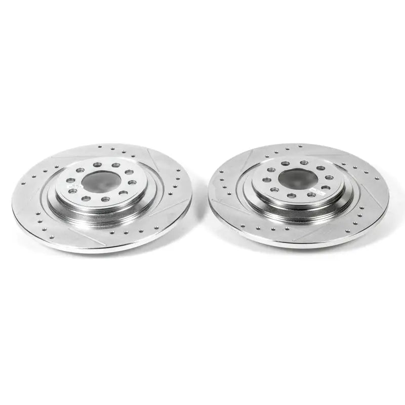 Power Stop 14-19 Jeep Cherokee Rear Evolution Drilled & Slotted Rotors - Pair psbar83088xpr