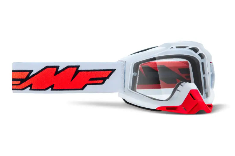 Powerbomb Goggle Rocket White Clear Lens wps-78-3506