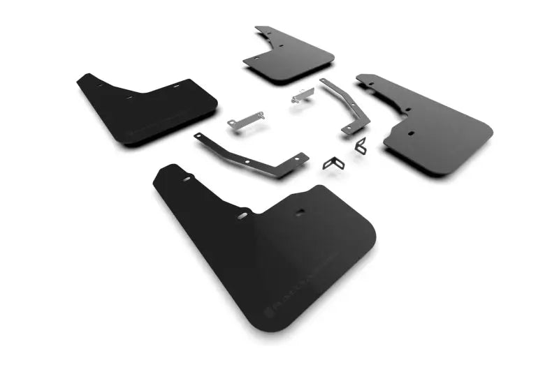 Premium Polyurethane UR Mud Flaps for 2025 Subaru Forester - Black with Metallic Logo ralmf132-ur-blk-mbk