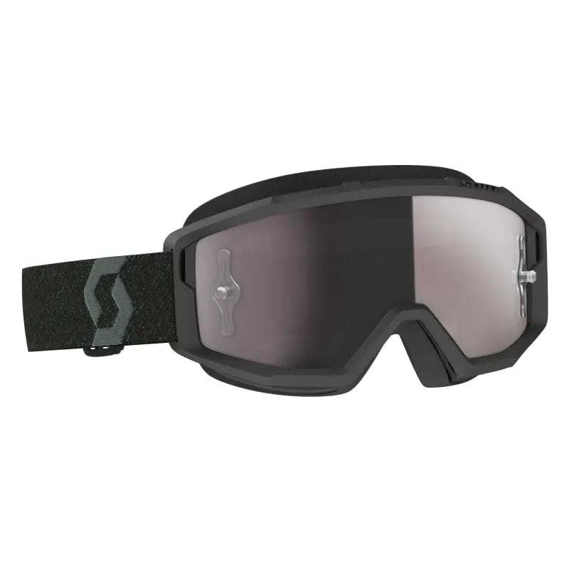 Primal Goggle Black Silver Chrome Works Lens wps-51-2470