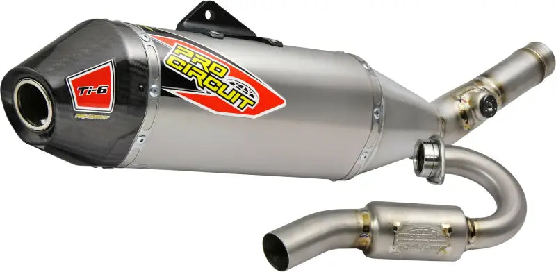 Pro Circuit Ti-6 High-Performance Titanium Exhaust System with Car Cap - Part Number 0322525F 794-1653