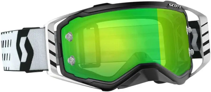 Prospect Goggle Black/White W/ Grn Chrome Works Plus Clr Afc wps-51-1900