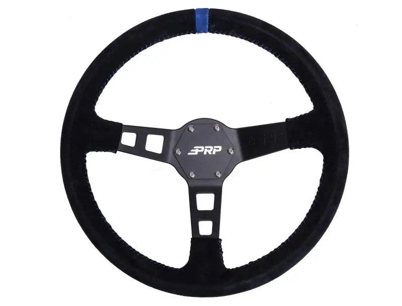 PRP Deep Dish Suede Steering Wheel- Blue prpg121