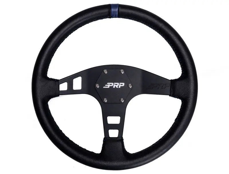 PRP Flat Leather Steering Wheel- Blue prpg211-47429284626733