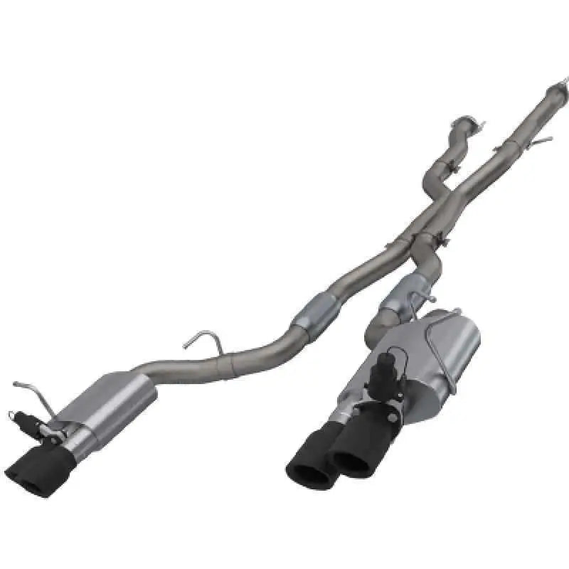 QTP 2018+ Jeep Grand Cherokee Trackhawk 304SS Screamer Cat-Back Exhaust w/4in Black Tips 427218b