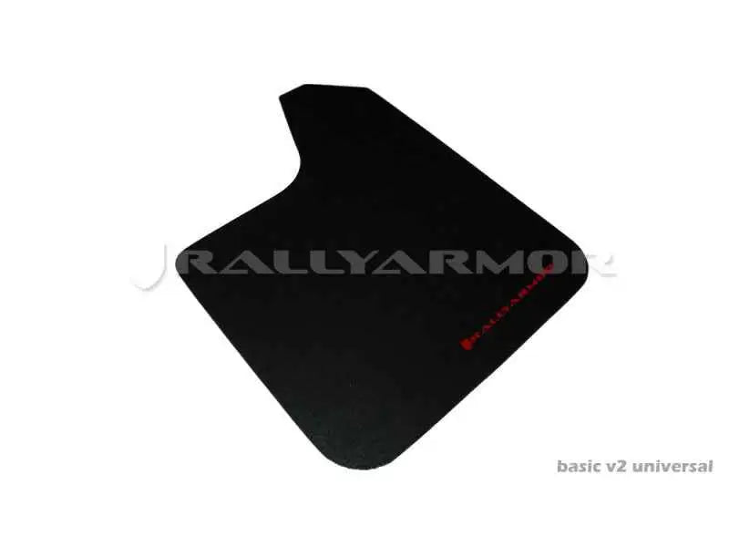 Rally Armor Universal fitment (no hardware) Basic Black Mud Flap w/ Red Logo mf12-bas-rd