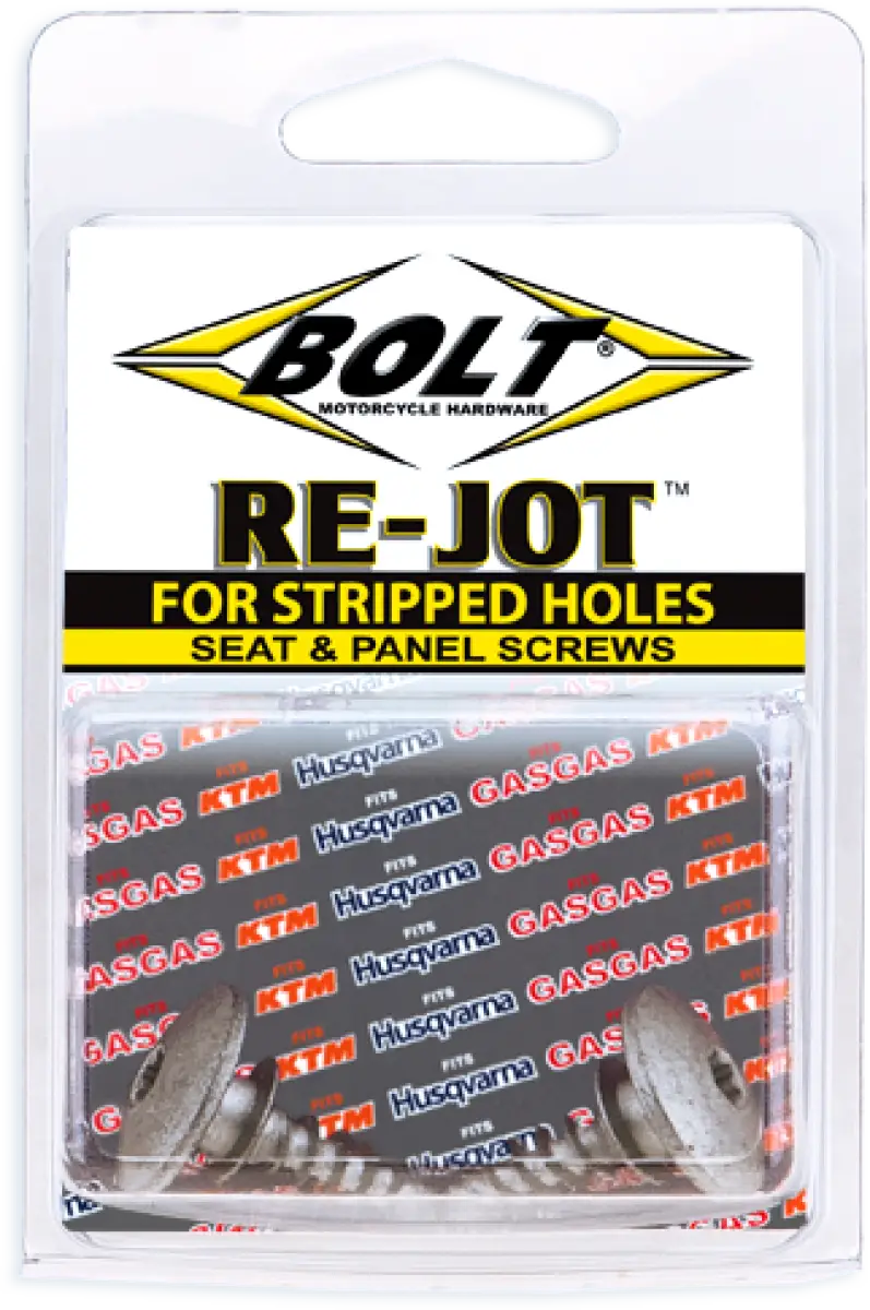 Re-Jot Seat/Panel Screws for Stripped Plastic Holes by BOLT 020-00019