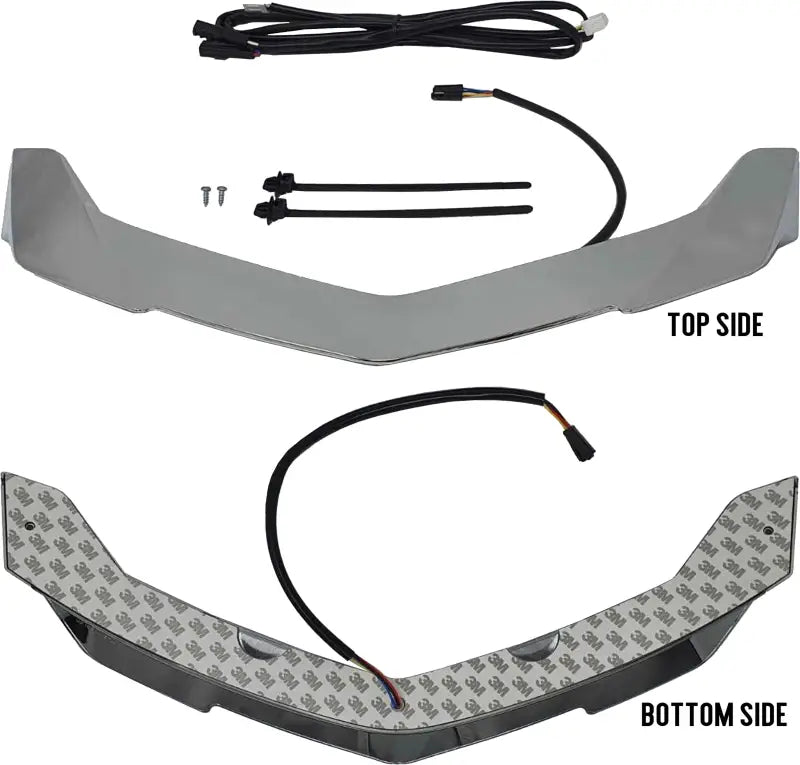 Rear Spoiler With Led Lights Dynamic Sequential Chrome Hon wps-226-0085