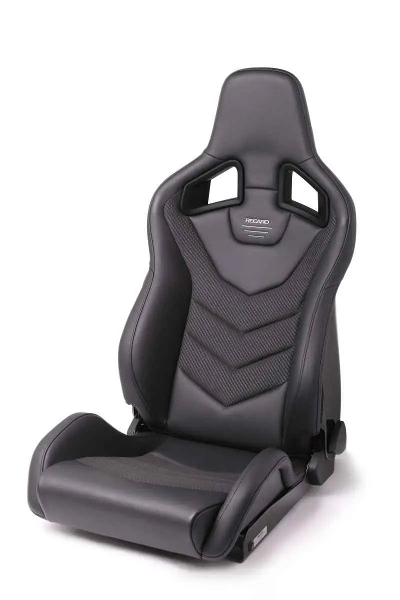 Recaro Sportster GT Driver Seat - Black Leather/Carbon Weave 410.1GT.3167