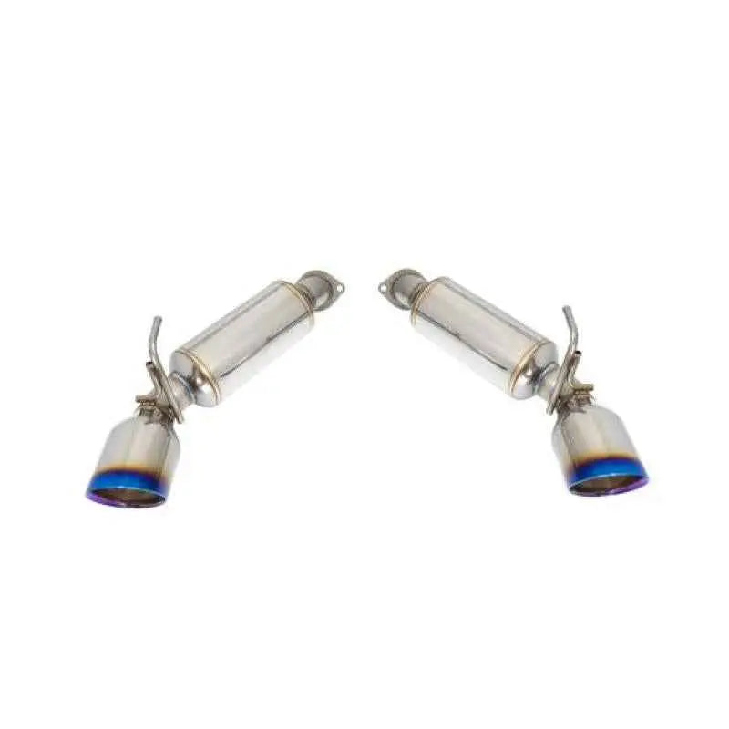 Remark 09-19 Nissan 370z Axle Back Exhaust w/Burnt Stainless Double Wall Tip ro-tt34-d
