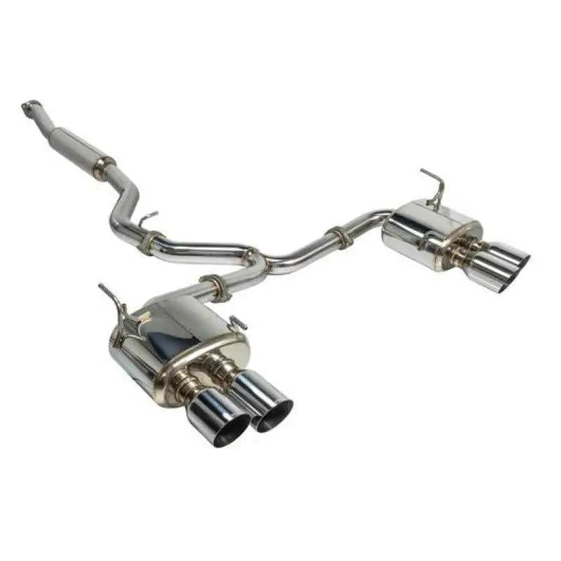 Remark 2015+ Subaru WRX/STi 4in Quad Cat-Back Exhaust Stainless Single Non-Resonated RK-C4076S-01
