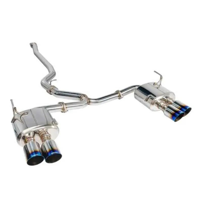Remark 2015+ Subaru WRX/STi 4in Quad Cat-Back Exhaust Stainless Single Resonated RK-C4076S-01C