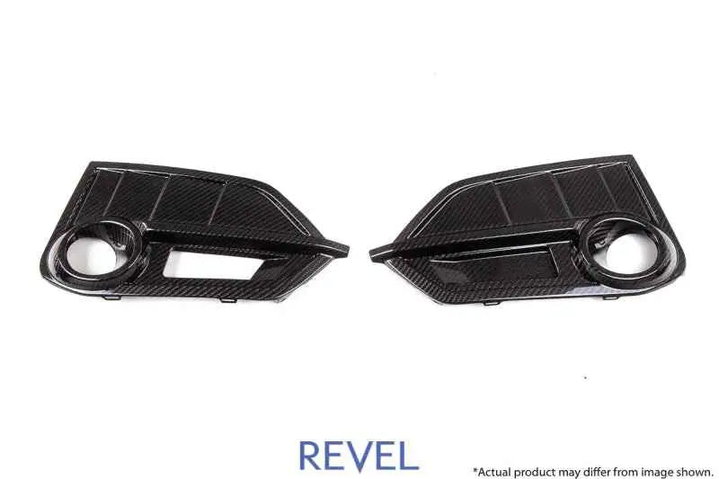 Revel GT Dry Carbon Front Fog Light Covers (Left & Right) 17-18 Honda Civic Type-R - 2 Pieces 1tr4gt0ah13