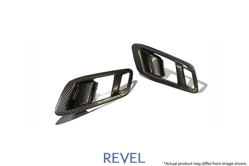 Revel GT Dry Carbon Inner Door Handle Cover 2020 Toyota GR Supra - 2 Pieces 1tr4gt0at03