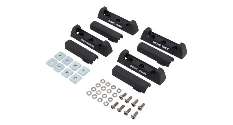 Rhino-Rack Quick Mount Leg Base & Cover Set with Hardware - 4 Pieces rhrqmfk02