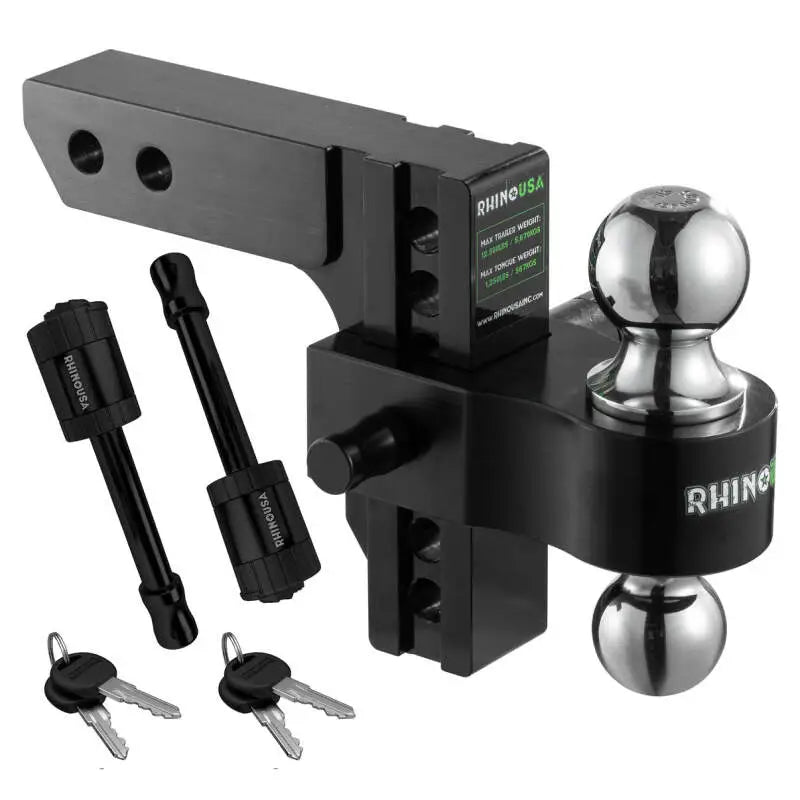Rhino USA 6-Inch Robust Drop Hitch - 2-Inch (Black) rsarg-htdrop2-blk