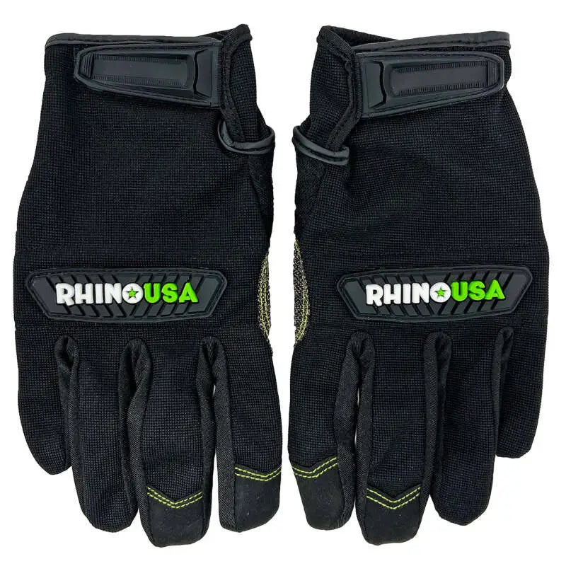 Rhino USA Black Recovery Gloves for Enhanced Grip and Protection rsarno-gloves