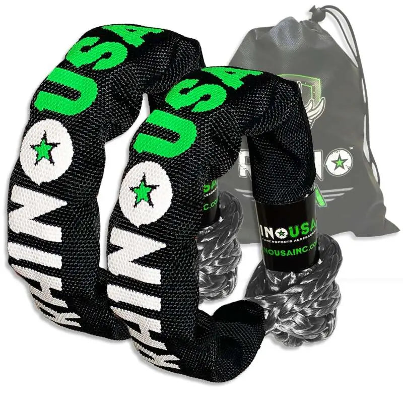 Rhino USA Gray Synthetic Soft Shackles (Set of 2) rsasftshack-12-gry-2