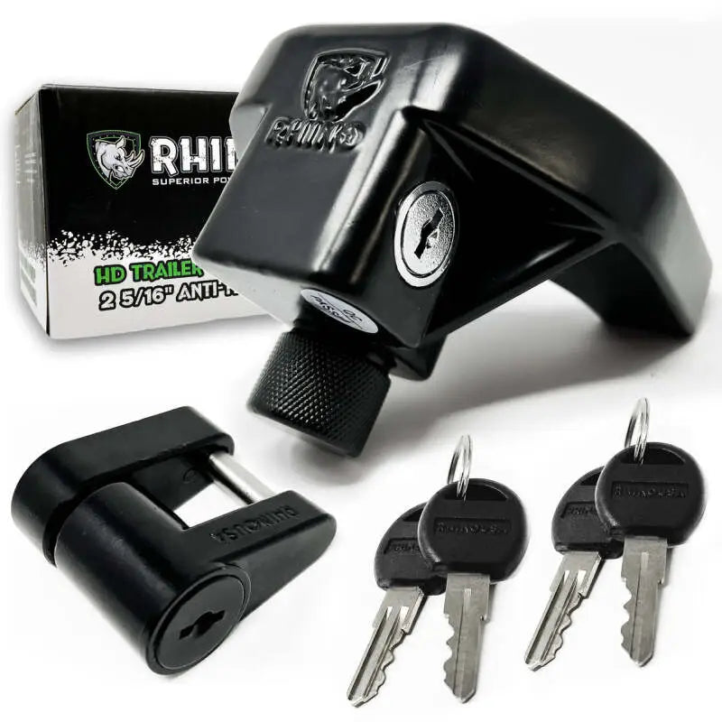 Rhino USA Heavy Duty 2 5/16" Trailer Coupler Lock Kit - 2 Pieces rsatrl-lock-kit-2-5