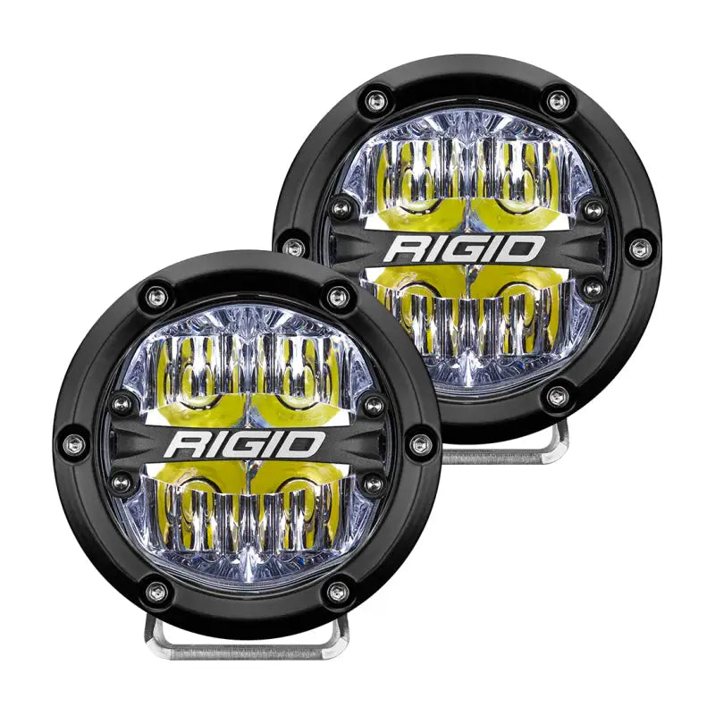 Rigid Industries 360-Series 4in LED Off-Road Drive Beam - White Backlight (Pair) rig36117