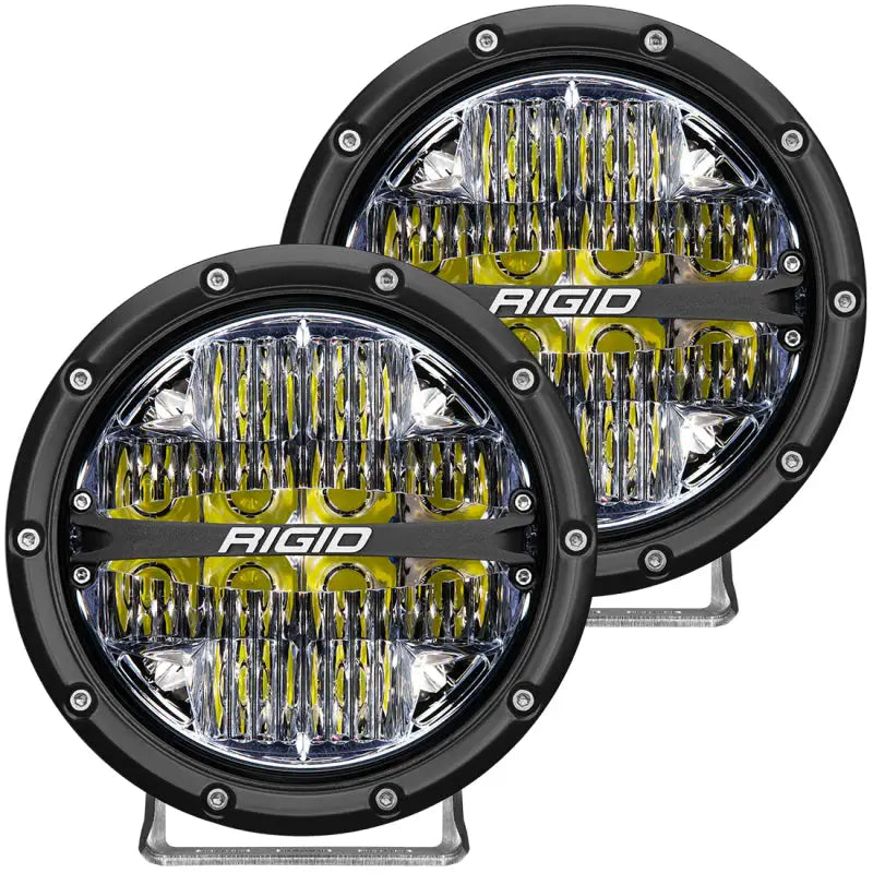 Rigid Industries 360-Series 6in LED Off-Road Drive Beam - White Backlight (Pair) rig36204