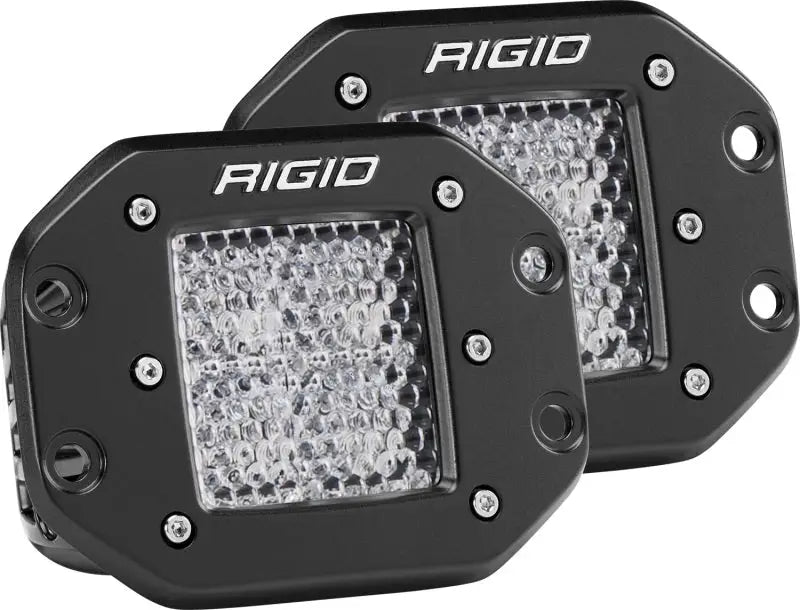 Rigid Industries Dually - Flush Mount - 60 Deg. Lens - Set of 2 rig212513
