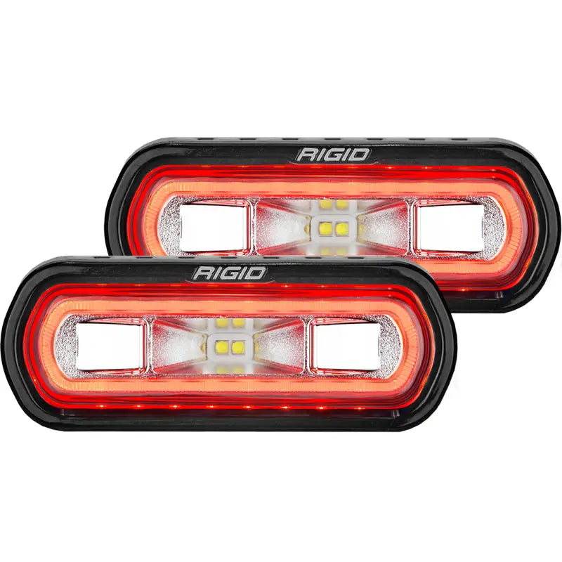 Rigid Industries SR-L Series Surface Mount LED Spreader Pair w/ Amber Halo - Universal rig53123