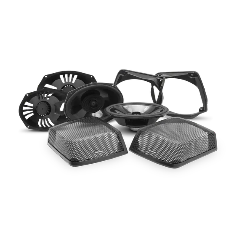 Rockford Fosgate 1998-2013+ Harley Davidson Motorcycle Saddlebag Audio Kit - TMS69BL9813 roctms69bl9813