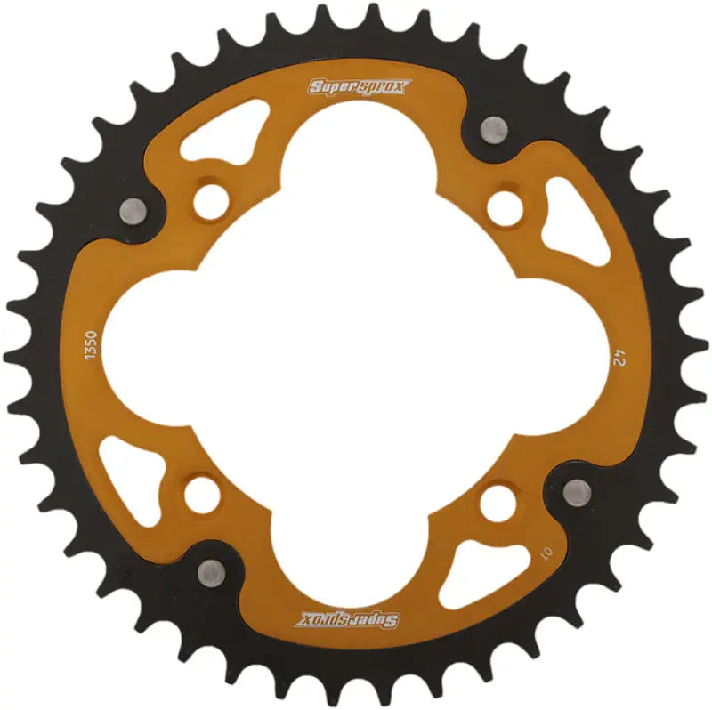 RST-1350-42-GLD Rear Stealth Sprocket Alu/Stl 42t 520 Gld Hon wps-108-1350642