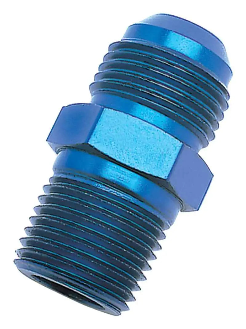 Russell Performance -4 AN to 1/8in NPT Straight Flare to Pipe (Blue) 660420