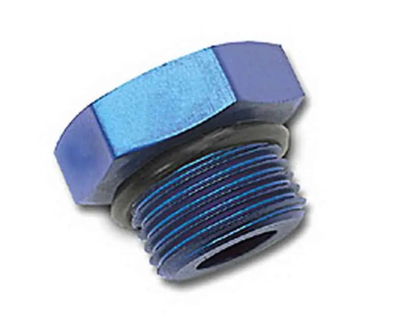 Russell Performance -6 AN Straight Thread Plug (Blue) 660270