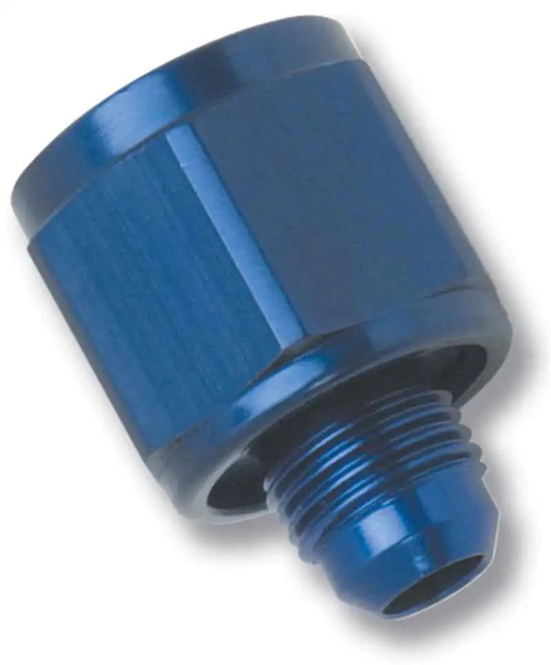 Russell Performance -8 AN Female to -6 AN to Male B-Nut Reducer (Blue) 660020