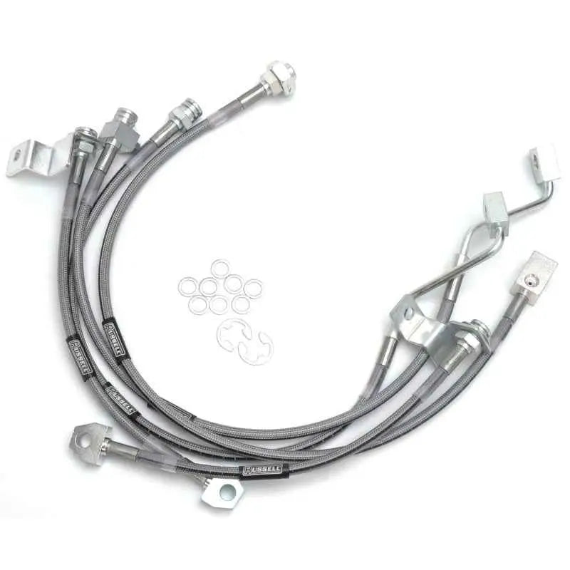 Russell Performance 99-06 Ford Excursion 4WD with 4in-5.5in lift Brake Line Kit 696490