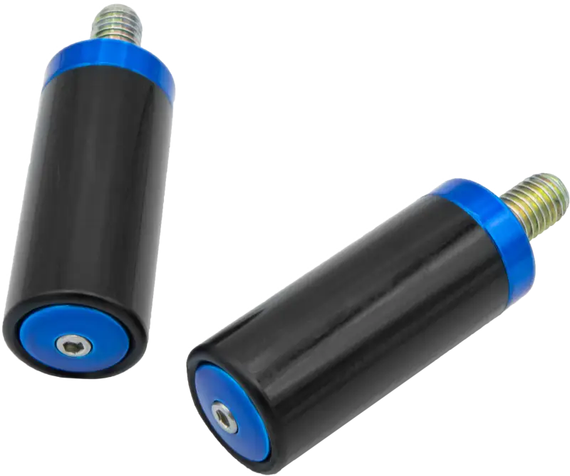 SANTORO FABWORX SF70004E Crash Bar Replacement Sliders in Chacho Blue for FLH/FLT Models 750-03093e