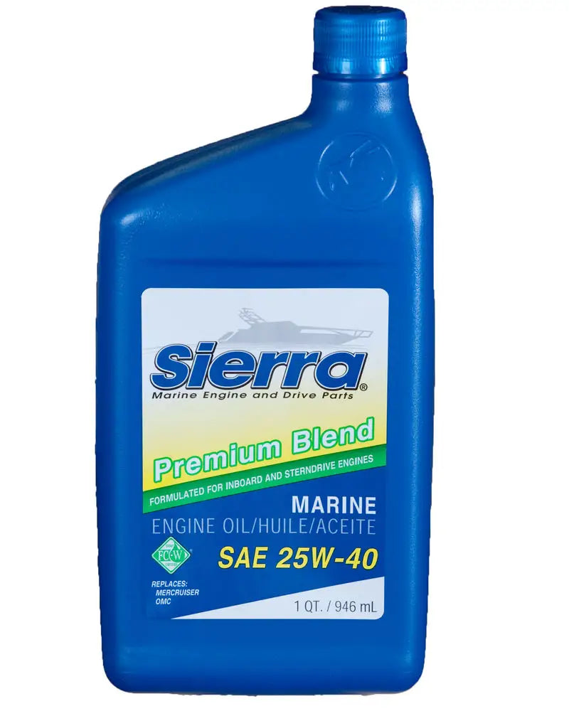 Sierramarine 1894002 25W40 Oil - Qt for Superior Protection s5m1894002