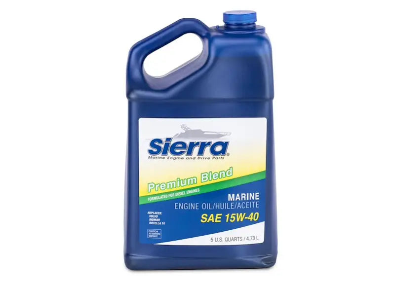 Sierramarine 1895544 15W-40 Multi-Vehicle Engine Oil 5 Qt s5m1895544