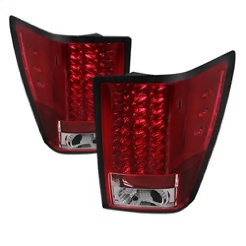 Spyder Jeep Grand Cherokee 07-10 LED Tail Lights Red Clear ALT-YD-JGC07-LED-RC spy5070203