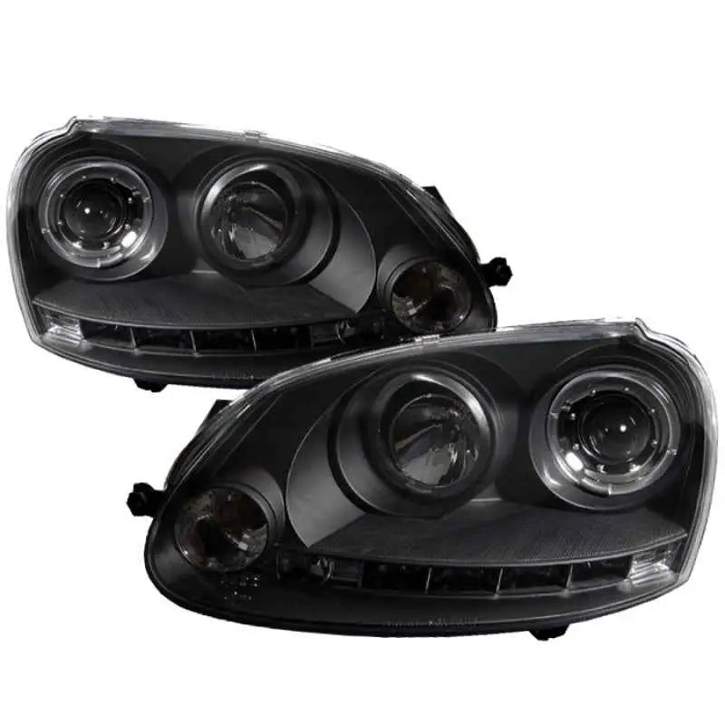 Spyder Volkswagen GTI 06-09/Jetta 06-09 Halogen Model Only - LED Halo DRL Black PRO-YD-VG06-HL-BK 5012098