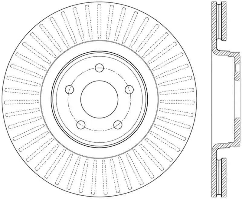 StopTech 14.5+ Ford Focus ST Front Left Slotted Performance Rotor 126-65146sl