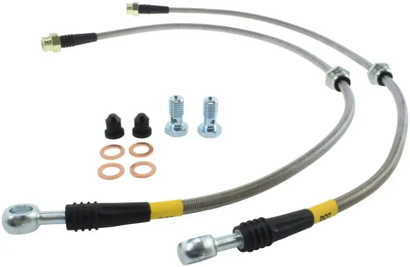 StopTech 2015 VW Golf (MK7) Front Stainless Steel Brake Line Kit sto950-33026