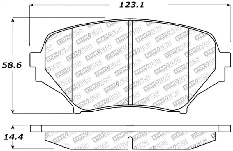 StopTech Performance 06-08 Mazda Miata MX-5 Front Brake Pads sto309-11790