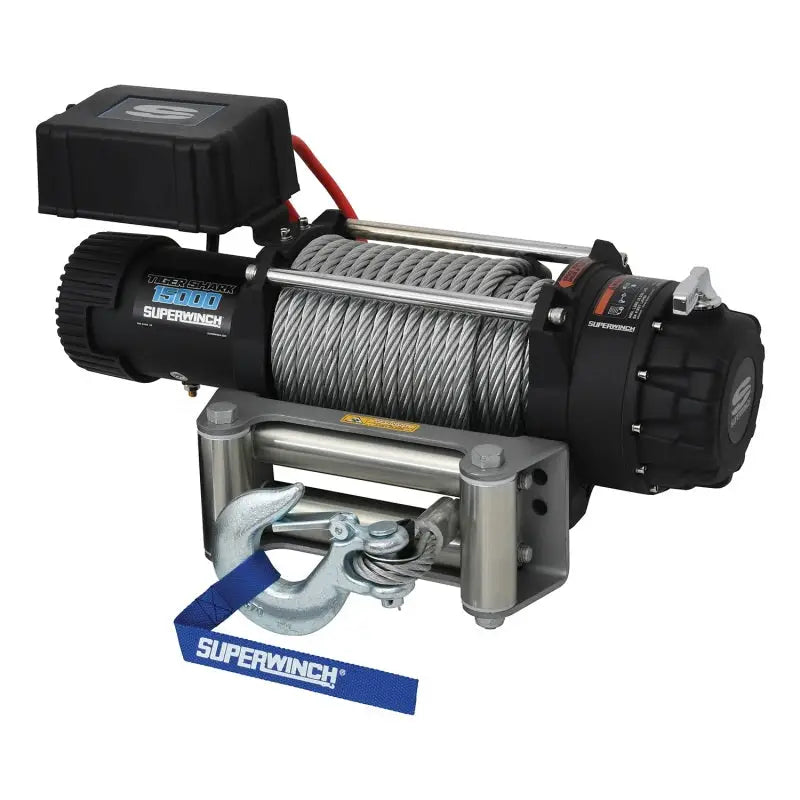Superwinch 15000 LBS 12V DC 7/16in x 82ft Wire Rope Tiger Shark 11500 Winch - 1515000 suw1515000