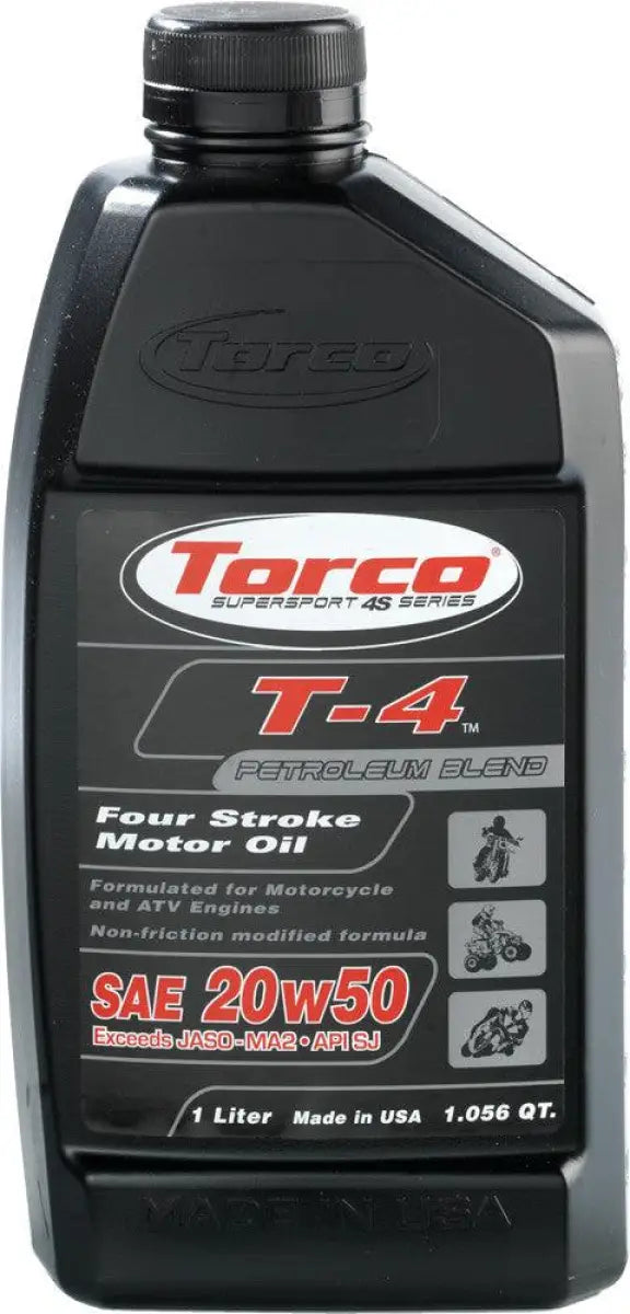 T612050B Torco Motor Oil T-4 4-Stroke 20W50 55 Gal Drum wps-88-6053