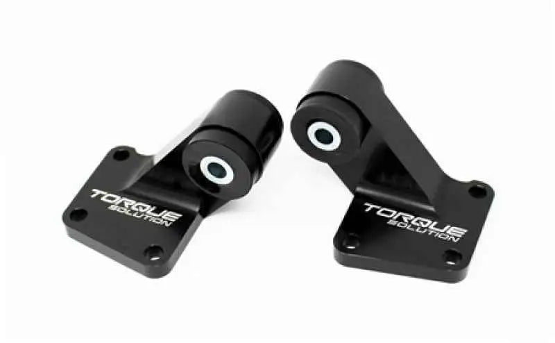 Torque Solution Billet Rear Differential Mounts 03-06 Mitsubishi EVO VII-IX - Black ts-ev-196