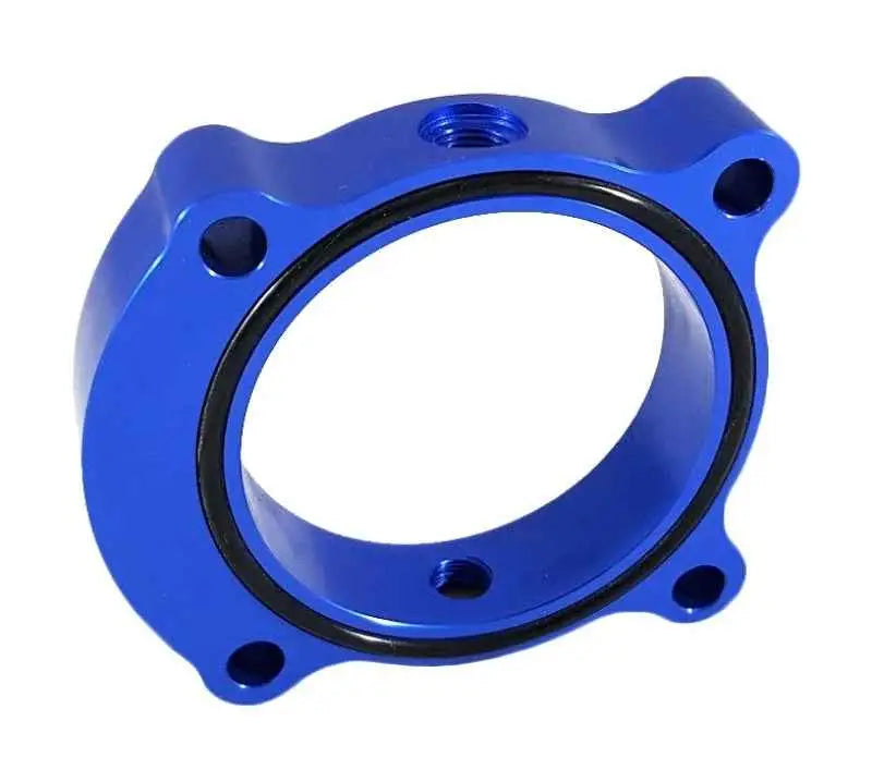 Torque Solution Throttle Body Spacer 2013+ Hyundai Genesis Coupe 2.0T - Blue ts-tbs-029bu