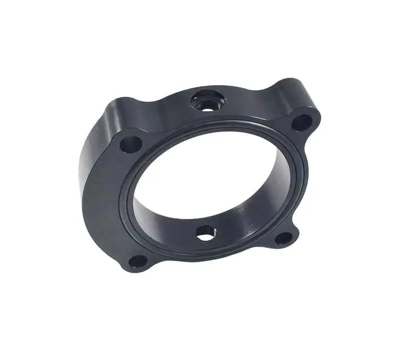 Torque Solution Throttle Body Spacer 2013+ Hyundai Genesis Coupe 2.0T - Black ts-tbs-029b