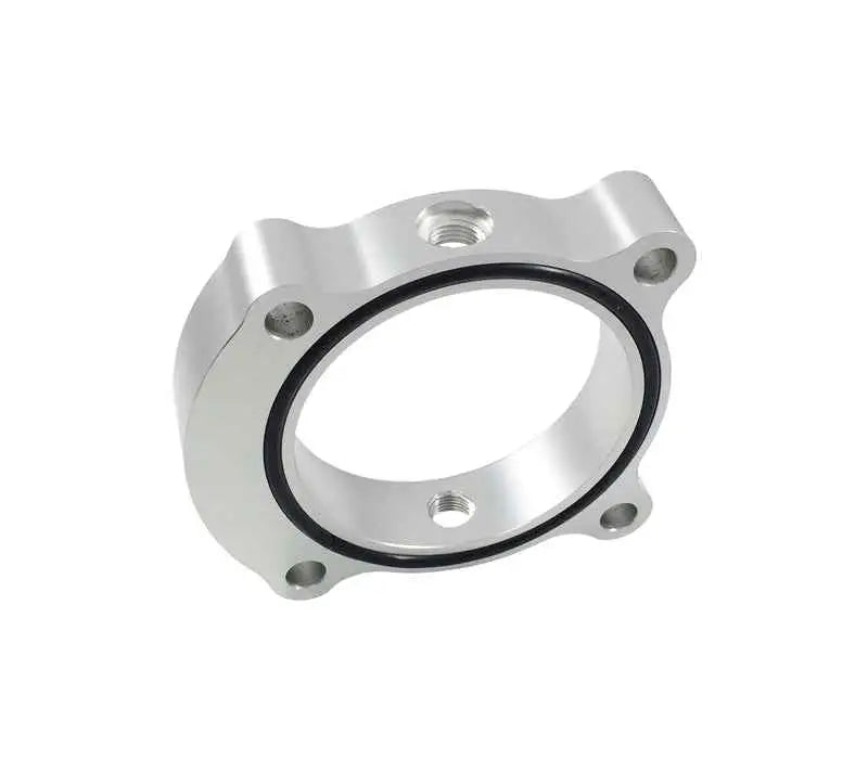 Torque Solution Throttle Body Spacer (Silver): 2013+ Hyundai Genesis Coupe 2.0T ts-tbs-029