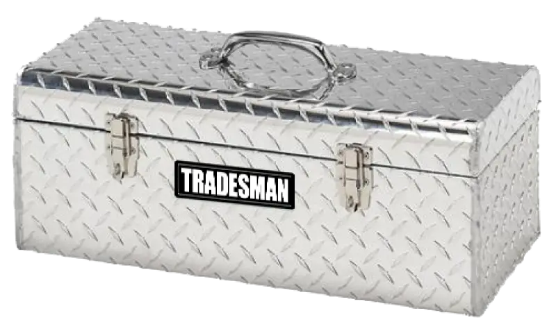 Tradesman Aluminum Handheld Tool Box (24in.) - Brite tra5124t-46641352311085
